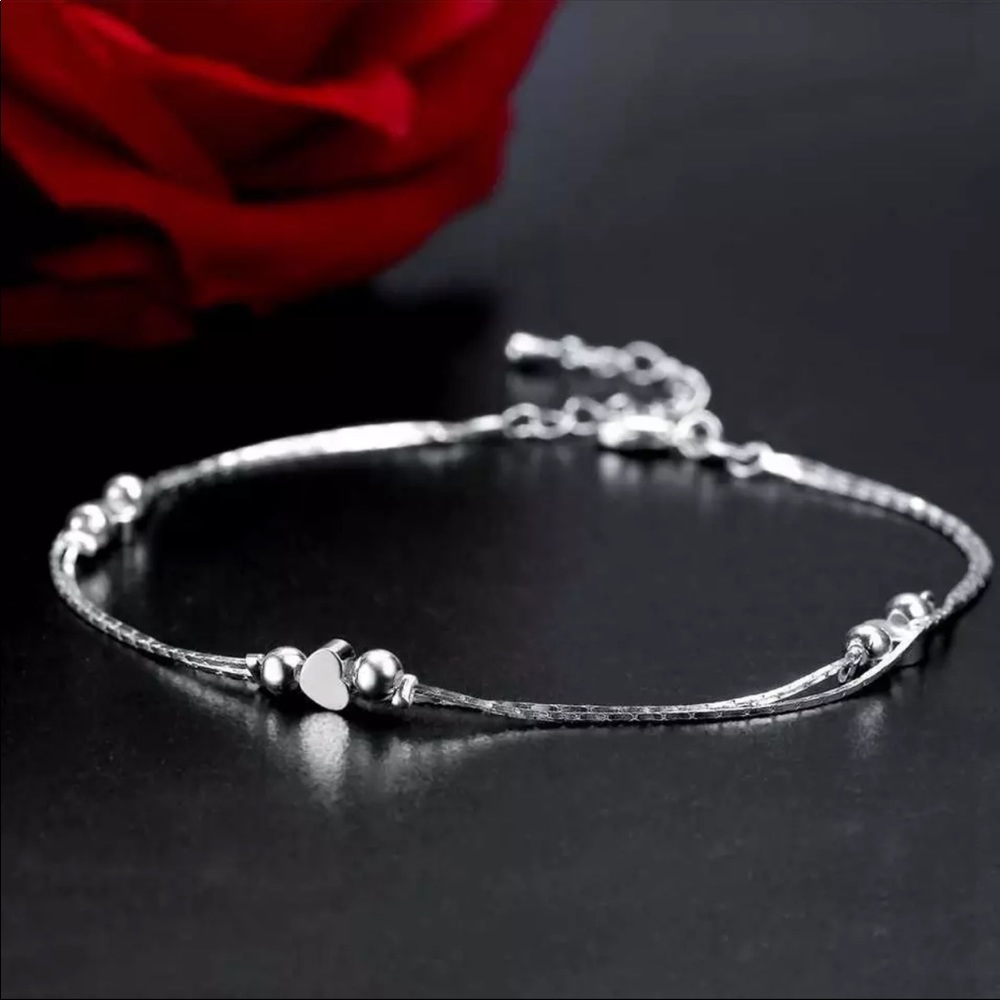 Dainty Anklet Sterling Silver - Picture 2 of 3